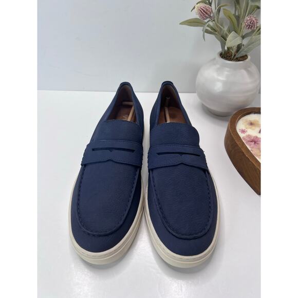Vionic Thompson Slip-on Penny Loafers Casual Comfort Shoe Navy Men\'s 12 Wide main image 4